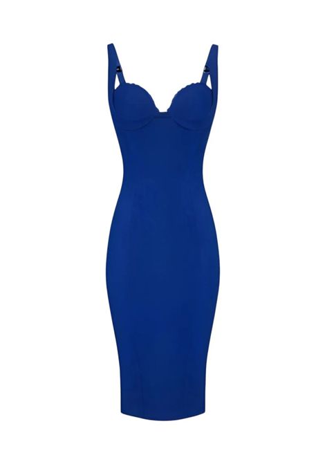 Abito Elisabetta Franchi donna AB85052E2 DC8 blu tubino ELISABETTA FRANCHI | Abiti | AB85052E2DC8